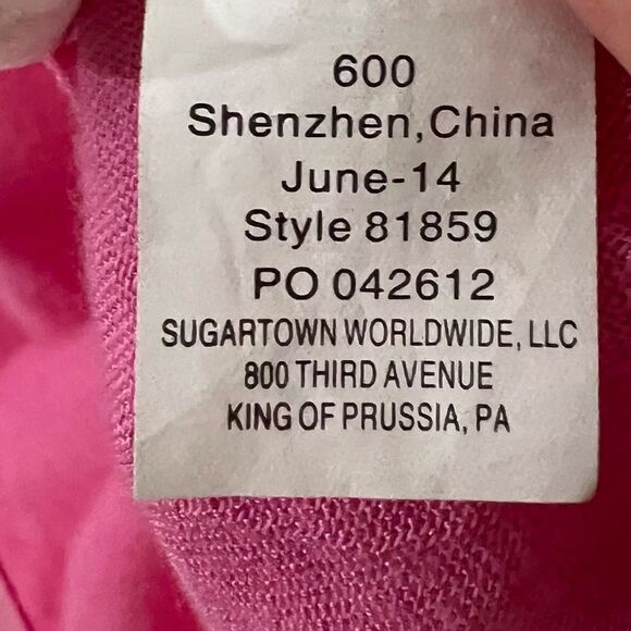 Lilly Pulitzer Etta Embroidered Hotty Pink Tunic Size Medium - Picture 4 of 5